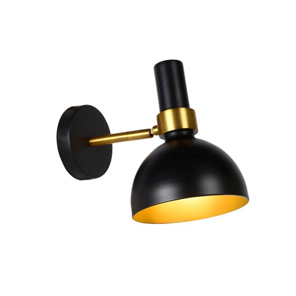 NOVAN Wall Light E27/40W Black/Brass