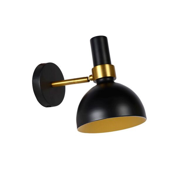 NOVAN Wall Light E27/40W Black/Brass