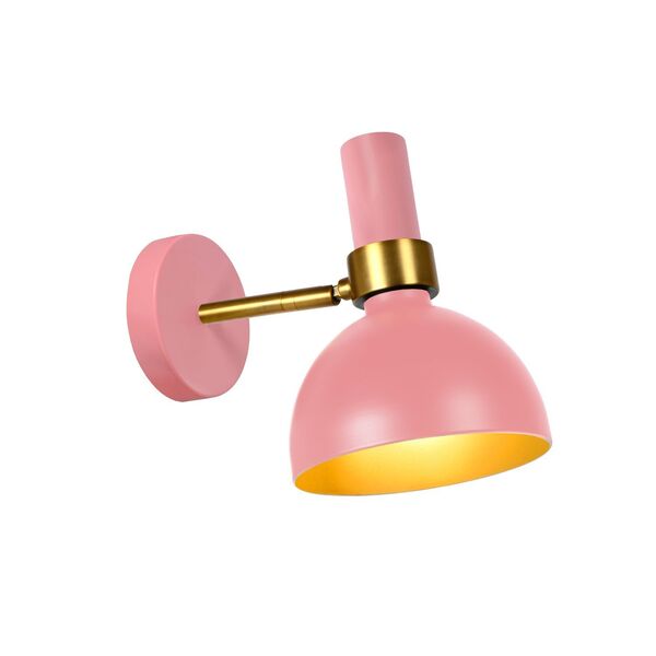 NOVAN Wall Light E27/40W Pink/Brass