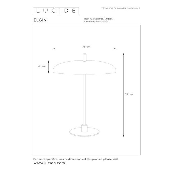 ELGIN Table lamp 3xG9/20W Rose/Gold
