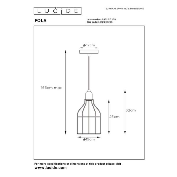 PAULIEN Pendant 1xE27 60W Blue