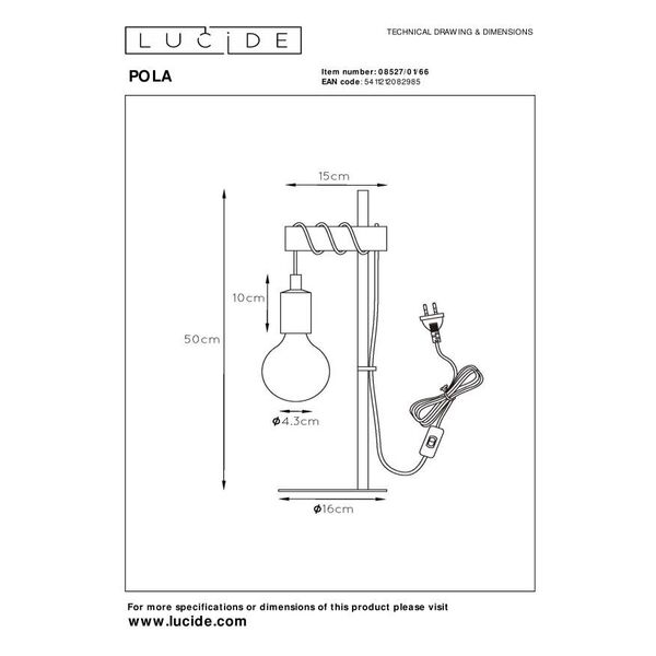 PAULIEN Table Lamp 1xE27 60W Pink