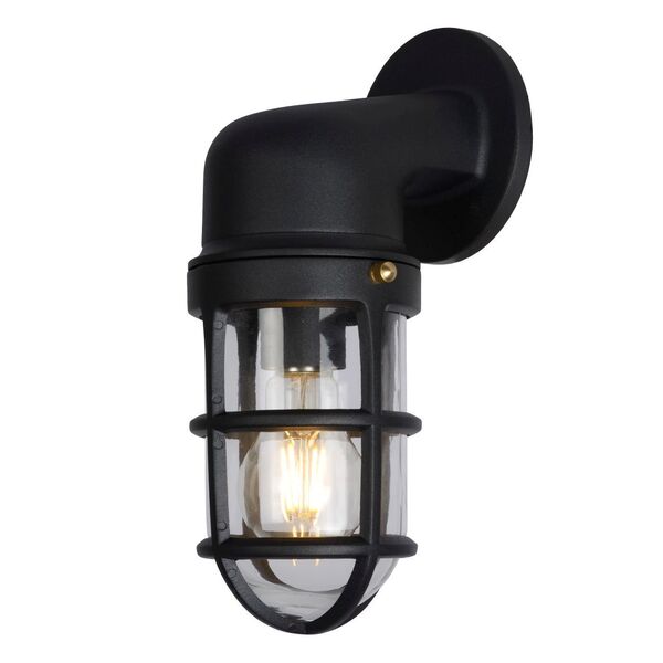 DUDLEY Outside Wall Light Down IP44 E27/60W Black