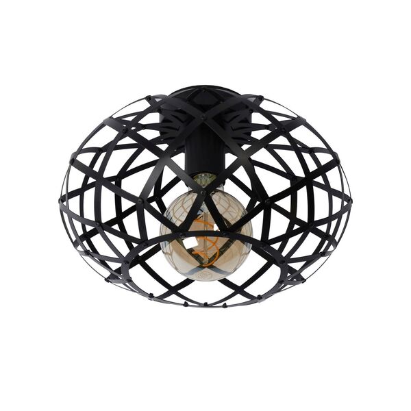 WOLFRAM Ceiling Light E27/40W Ø30 cm Black