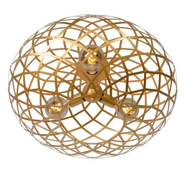 WOLFRAM Ceiling light E27/60W Ø 65cm Matt Gold