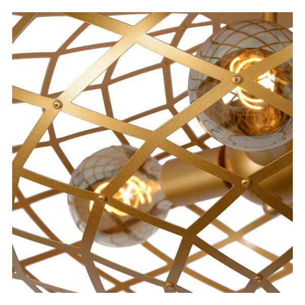 WOLFRAM Ceiling light E27/60W Ø 65cm Matt Gold
