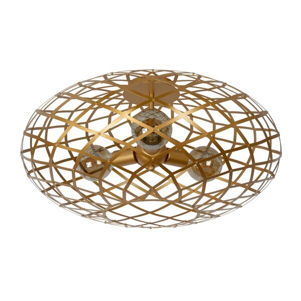 WOLFRAM Ceiling light E27/60W Ø 65cm Matt Gold