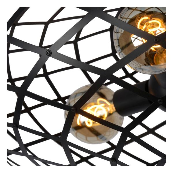 WOLFRAM Ceiling light E27/60W Ø 65cm Black