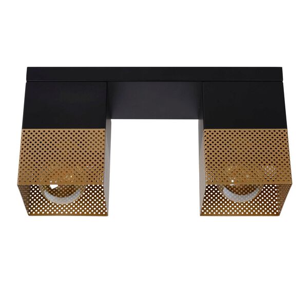 RENATE Ceiling Light  2x E27/40W Black/Gold