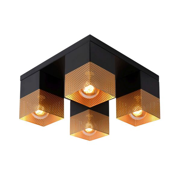 RENATE Ceiling Light  4x E27/40W Black/Gold