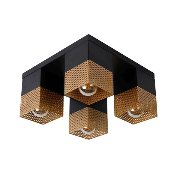 RENATE Ceiling Light  4x E27/40W Black/Gold