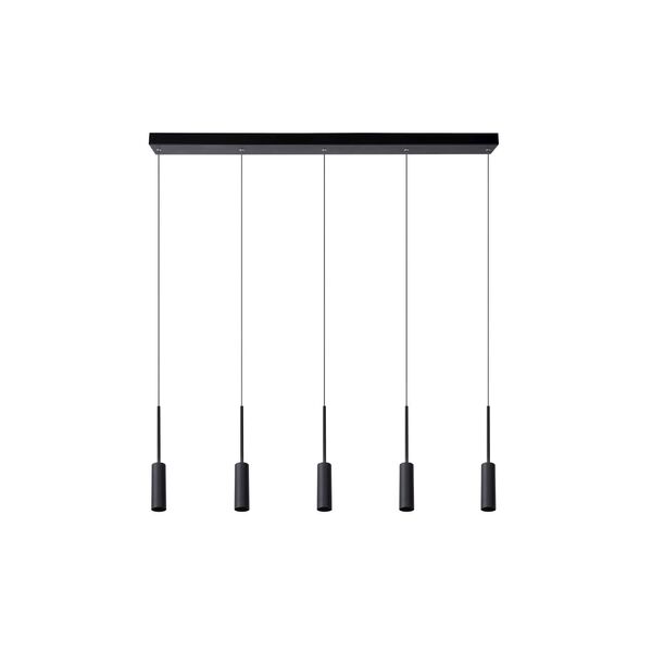 TUBULE  Pendant Led 5x7W 2700K Black