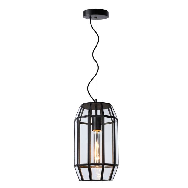 FERN Pendant E27/60W Ø20cm H35cm Black/Glass