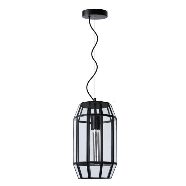 FERN Pendant E27/60W Ø20cm H35cm Black/Glass