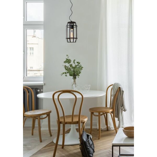 FERN Pendant E27/60W Ø20cm H35cm Black/Glass