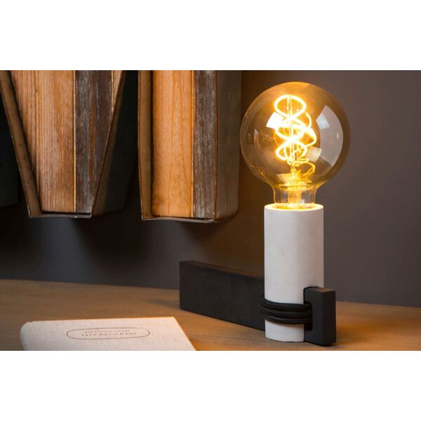 TANNER Table lamp 1x E27 60W H11cm  Black/concrete