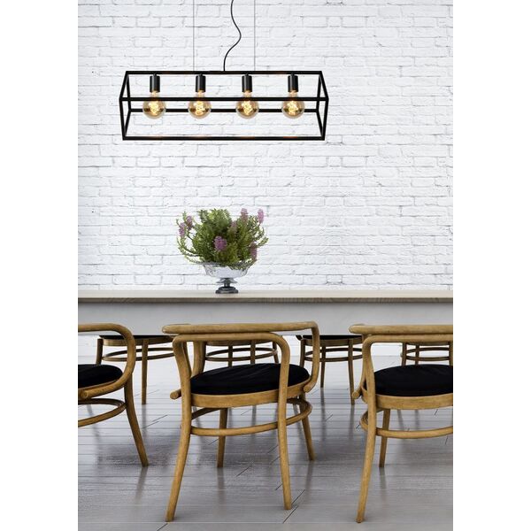 FABIAN Pendant 4xE27 Black