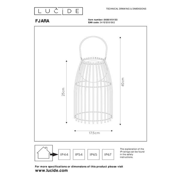 FJARA Led Table Lamp Green