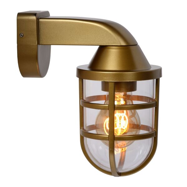 LEWIS Walllight Outside E27 Satin Brass