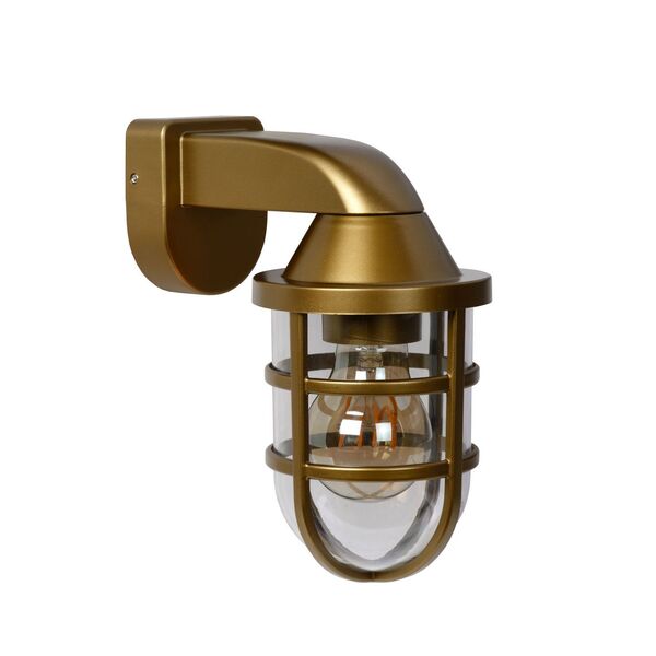 LEWIS Walllight Outside E27 Satin Brass