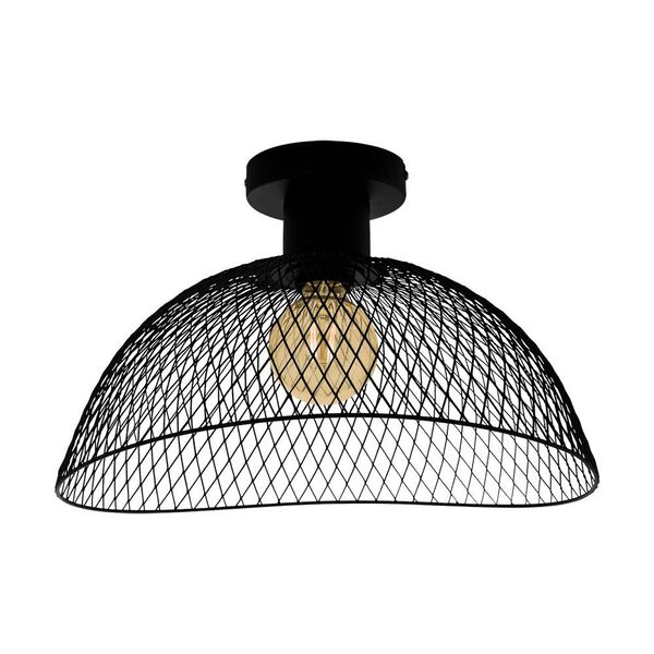 43303 Потол. светильник POMPEYA, 1X60W(E27), 450X440, H255, сталь, черный