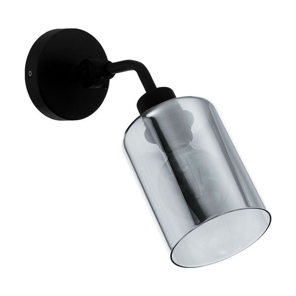 43309 Светильник настенный FORESTBURG, 1X40W(E27), сталь, черный/стекло с напылением, черный, прозра