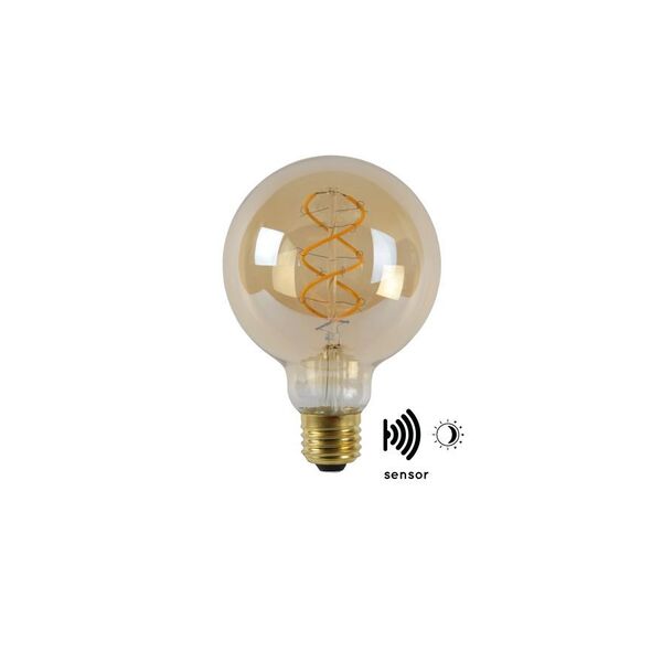 LED BULB TWILIGHT SENSOR  G95 E27/4W Amber