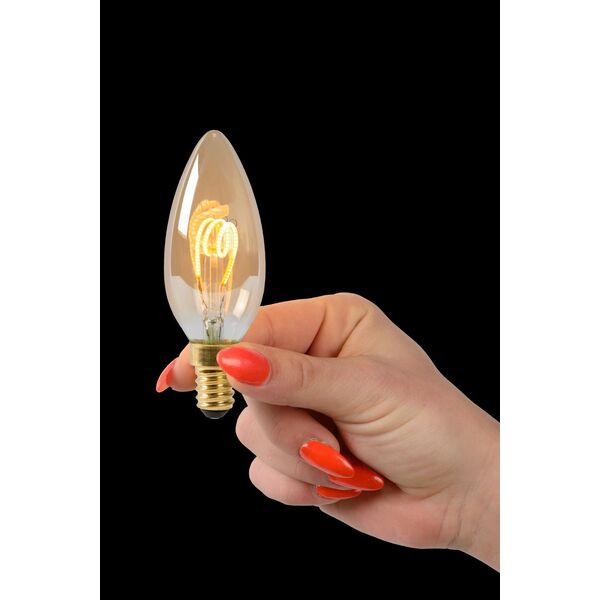Lamp LED Filament Candle 4x 3W 115M 2200K Amber