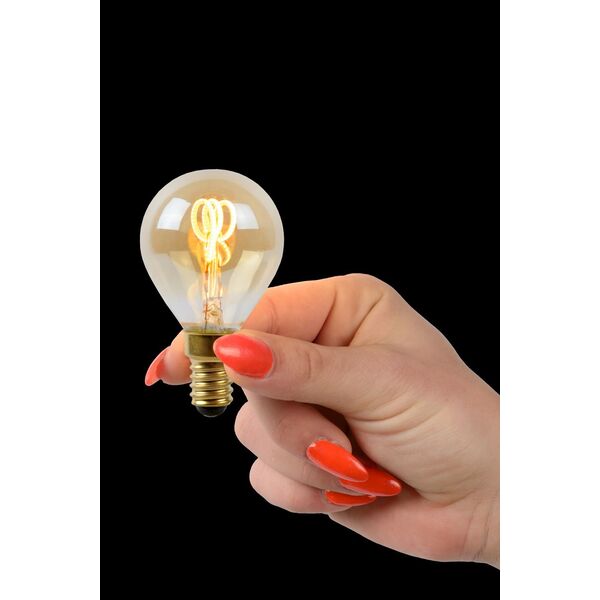 Bulb LED globe 4.5cm E14/3W 2200K Dimmable Amber