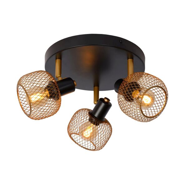 MAREN Ceiling spotlight 3x E14 Gold / Black