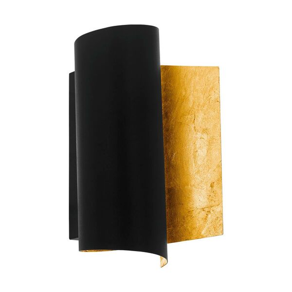 98759 Свет-к настен. FALICETTO, 1X40W(E27), сталь, черный, золотой