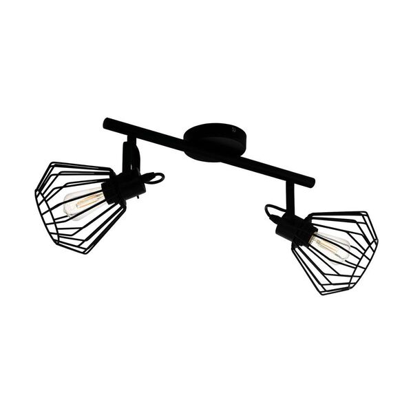 98763 Спот TABILLANO, 2x40W (E27), L440, B110, сталь, черный