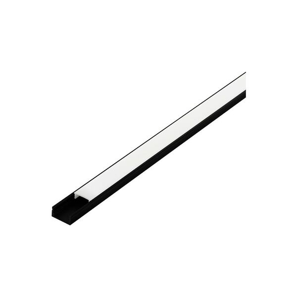 (ПРОМО) 98917 Профиль SURFACE PROFILE 1, L1000, B17, H9, алюминий, черный/пластик, белый