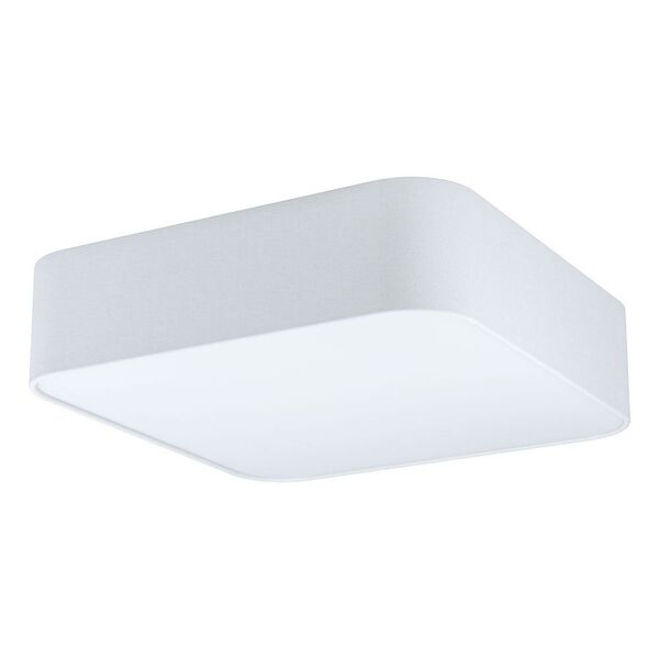 99089 Свет-к настенно-потол PASTERI SQUARE, 5x25W(E27), 575х575, сталь, белый/текстиль, пластик, бел