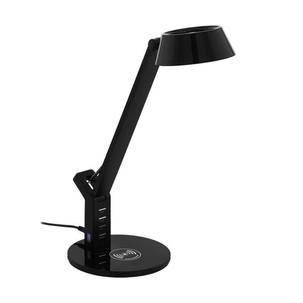 99832 Настольная лампа BANDERALO, LED 4,8W, 700lm, L295, B170, H405, основание: Ø170, пластик, черны