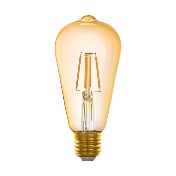 (ПРОМО) 11865 Светодиодная филаментная лампа CONNECT ST64, 5,5W (LED) 2200K, 806lm, янтарь