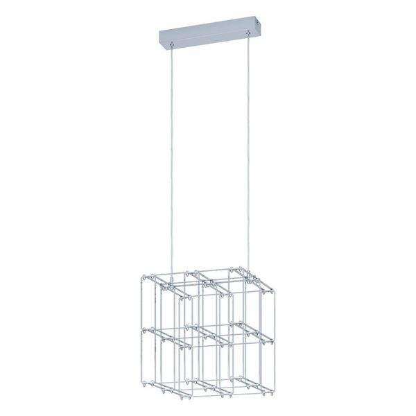 39729 Светодиод. подвес FRONTERA с димм., 20,5W(LED), 300х300, H1500, 2376lm, нерж. сталь, хром