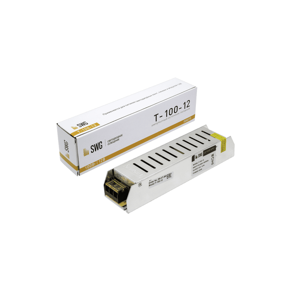 (((Эстетта) T-100-12 / Блок питания компактный (узкий), 100 W, 12V