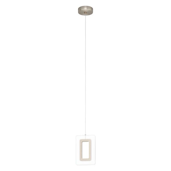 98678 Светод. подвес ENALURI, 1х5,4W (LED), L140, B105, H1100, 630lm,сталь, никель матовый/пластик,