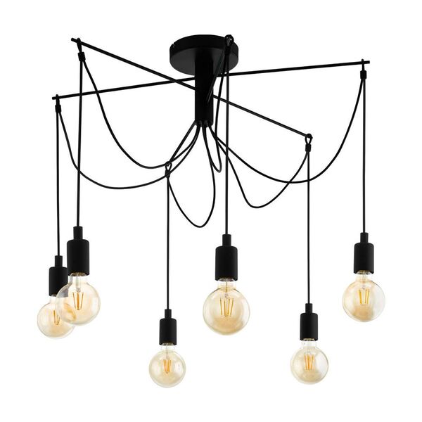 98679 Подвес MUSARA, 6X60W(E27), сталь, черный
