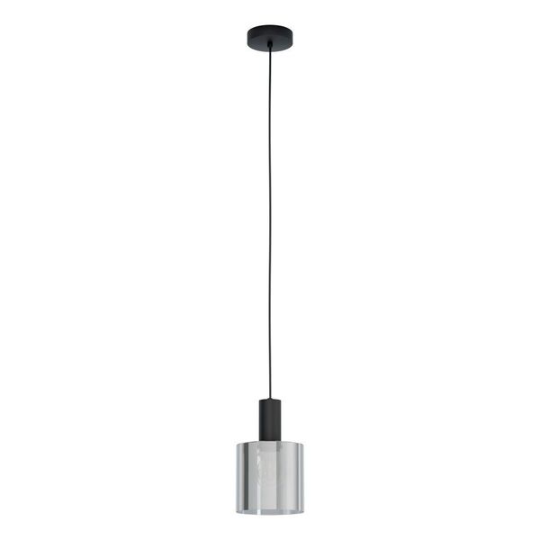 98752 Подвес GOROSIBA, 1X40W(E27), сталь, черный/стекло с напылением, черный прозрачный