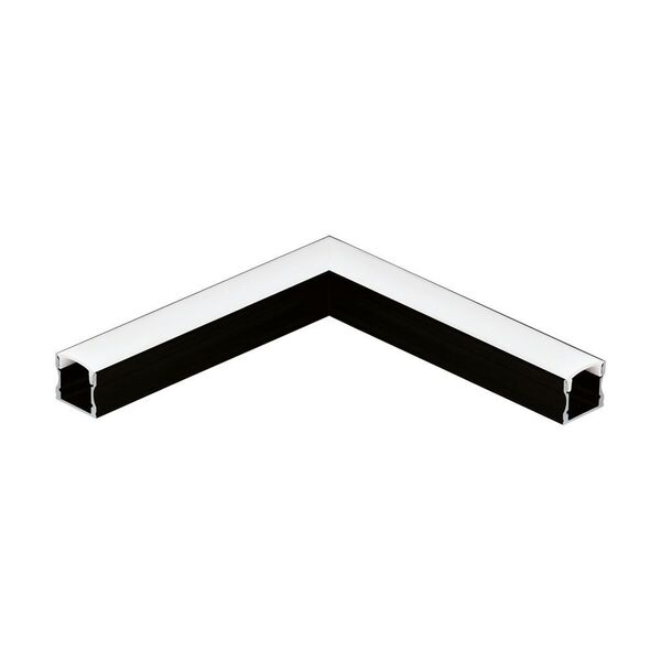 (ПРОМО) 98929 Профиль угловой SURFACE PROFIL 2 к арт 98927, L110, алюминий, черный/пластик, белый