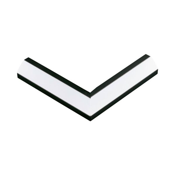(ПРОМО) 98966 Профиль угловой 90° CORNER PROFIL 2 к арт. 98963, L110, алюминий, черный/пластик, белы