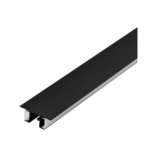 (ПРОМО) 98974 Накладной профиль SURFACE PROFILE 4, L1000, B18, H48, алюминий, черный/пластик, матовы