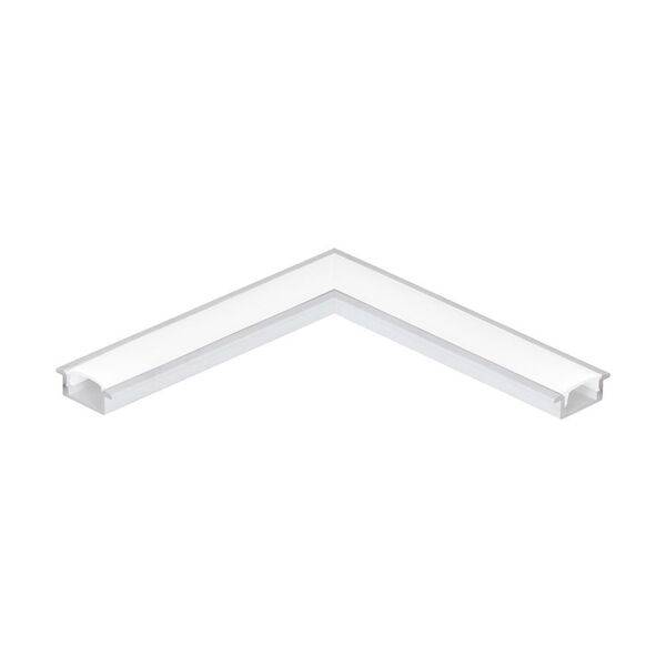 (ПРОМО) 98983 Встраиваемый профиль угловой RECESSED PROFILE 1 к арт. 98981, L110, алюминий, белый/пл