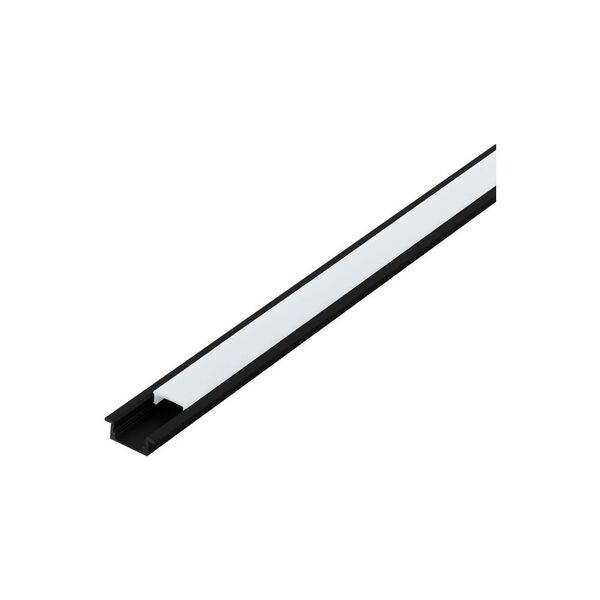 (ПРОМО) 98985 Встраиваемый профиль RECESSED PROFILE 1, L2000, B23, H9, алюминий, черный/пластик, бел
