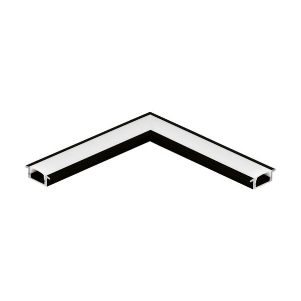 (ПРОМО) 98986 Встраиваемый профиль угловой RECESSED PROFILE 1 к арт. 98984, L110, алюминий, черный/п