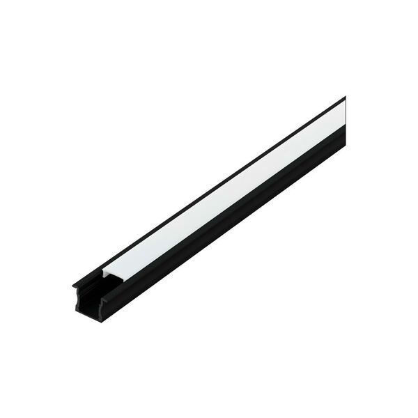 98994 Встраиваемый профиль RECESSED PROFILE 2, L1000, B23, H15, алюминий, черный/пластик, белый