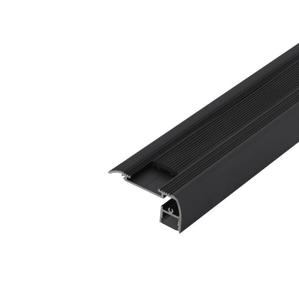 (ПРОМО) 98998 Встраиваемый профиль RECESSED PROFILE 3 для лестниц, L2000, B80, H50, алюминий, черный
