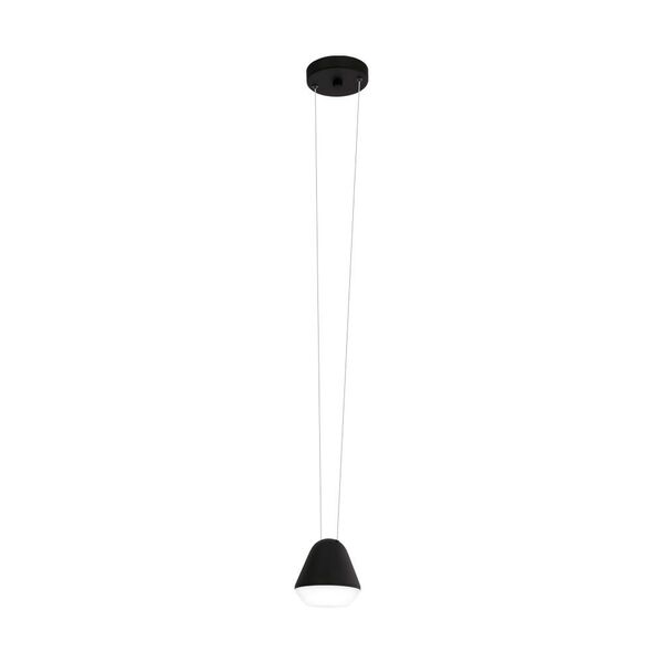 99033 Светодиод подвес PALBIETA, 1x3W(GU10-LED), сталь, черный/пластик, прозрачный, сатиновый